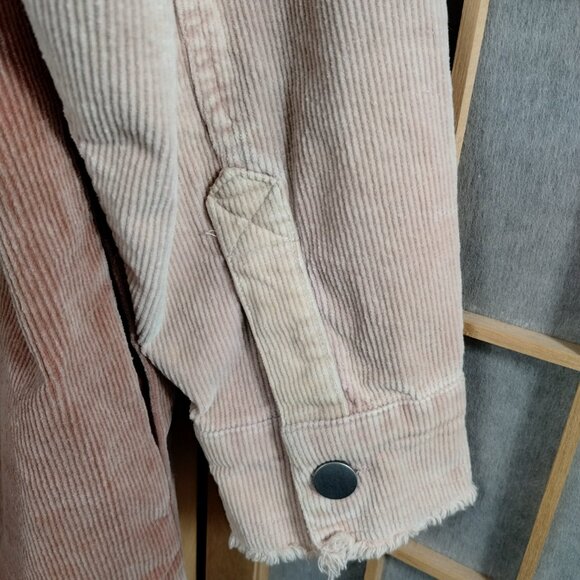 Berry N Cream Two Tone Pink Corduroy Shacket Size M - Picture 5 of 12